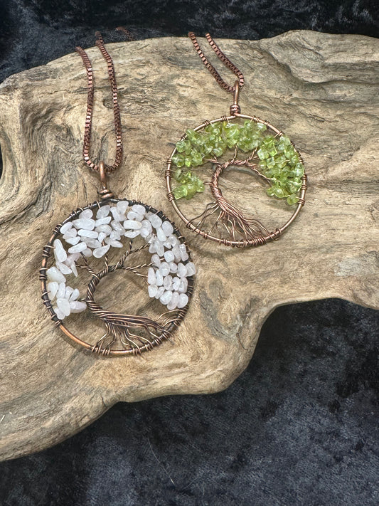 Tree of life pendant - wire wrapped
