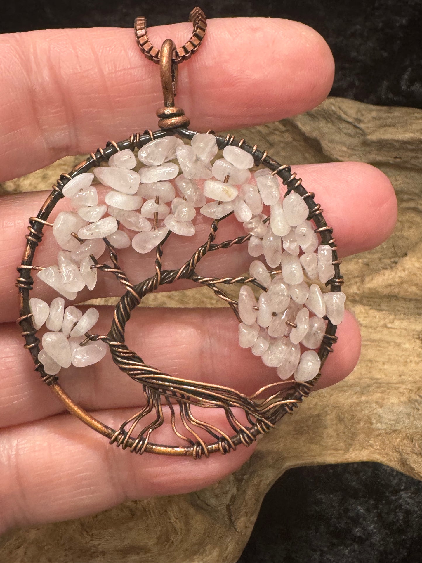 Tree of life pendant - wire wrapped