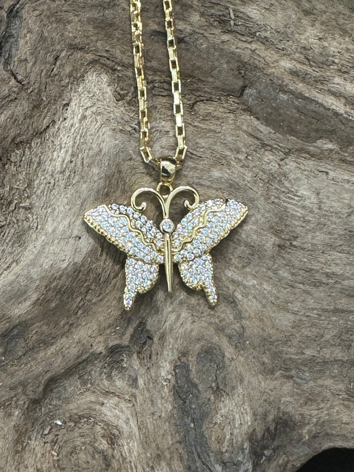 Butterfly pendant - Gold Plated