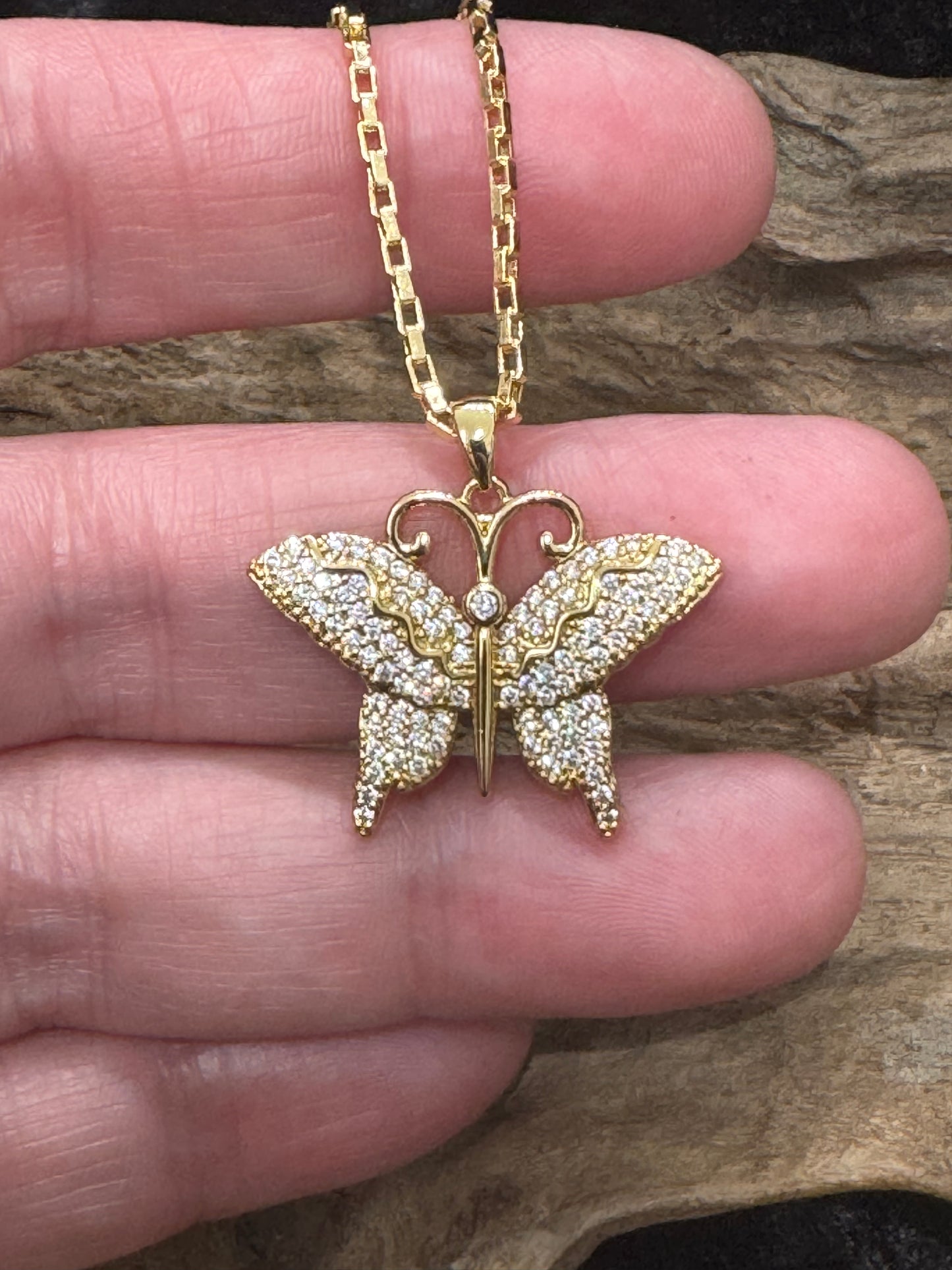 Butterfly pendant - Gold Plated