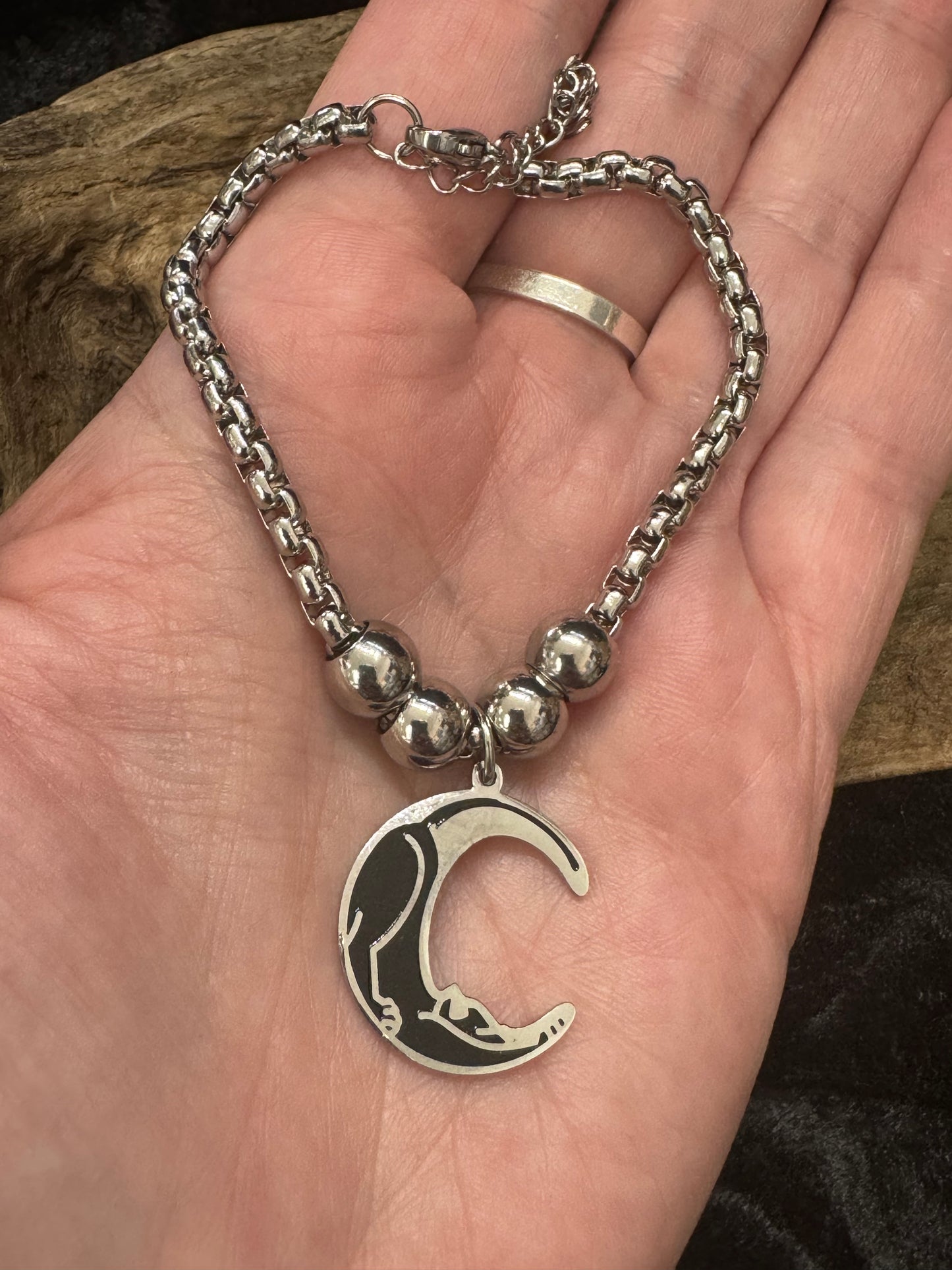 Cat moon bracelet