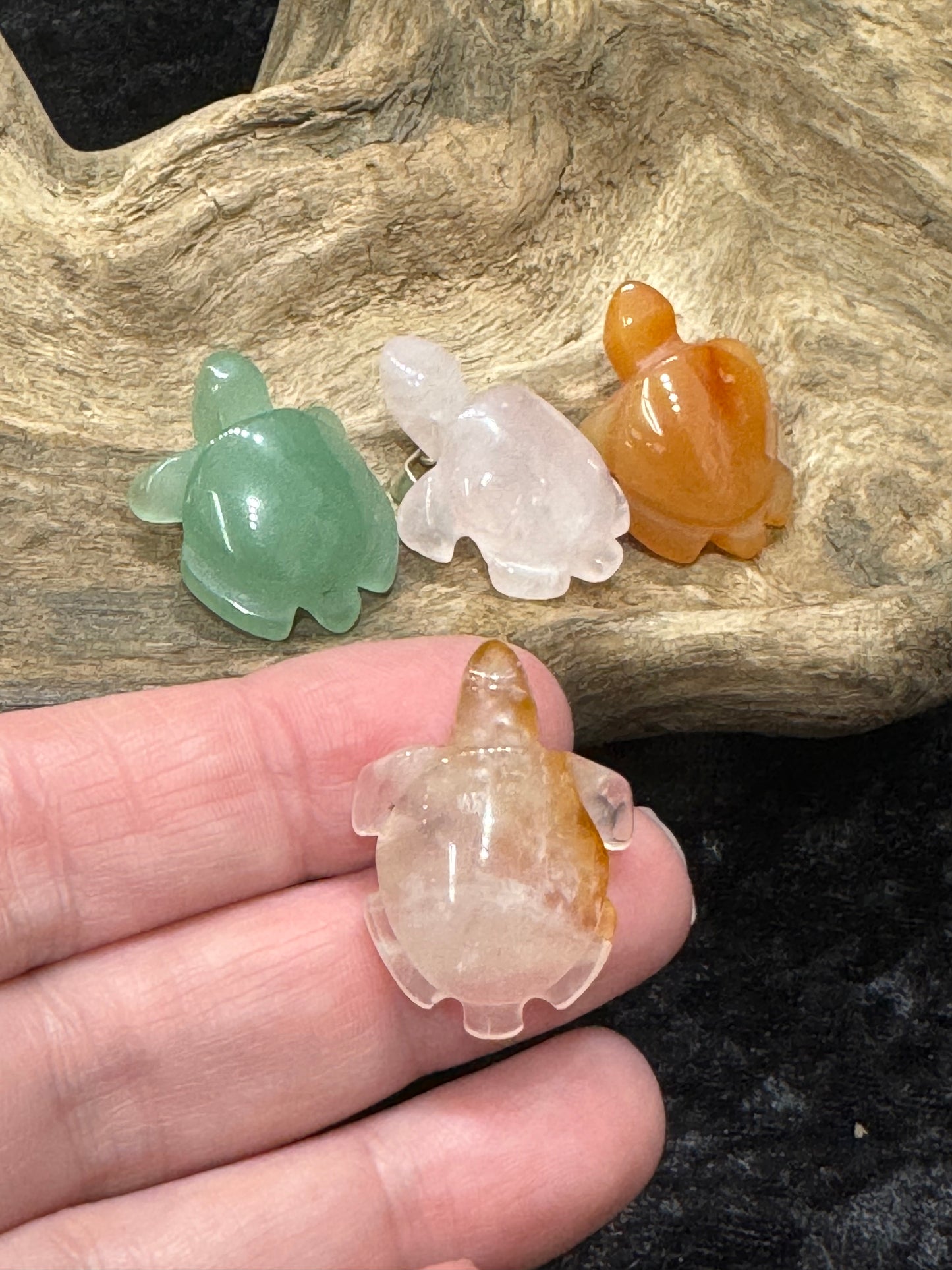 Assorted shaped crystal pendants