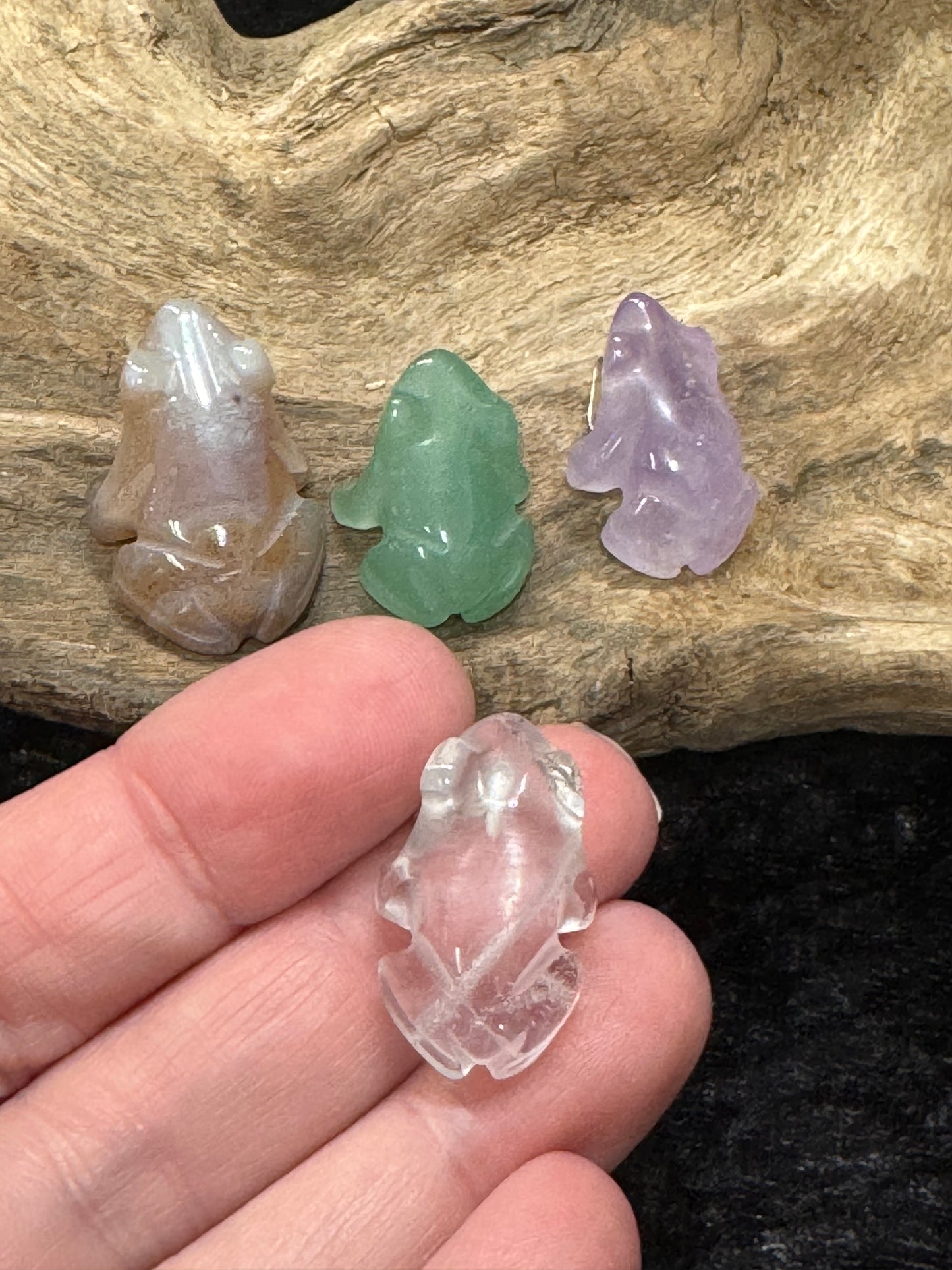 Assorted shaped crystal pendants