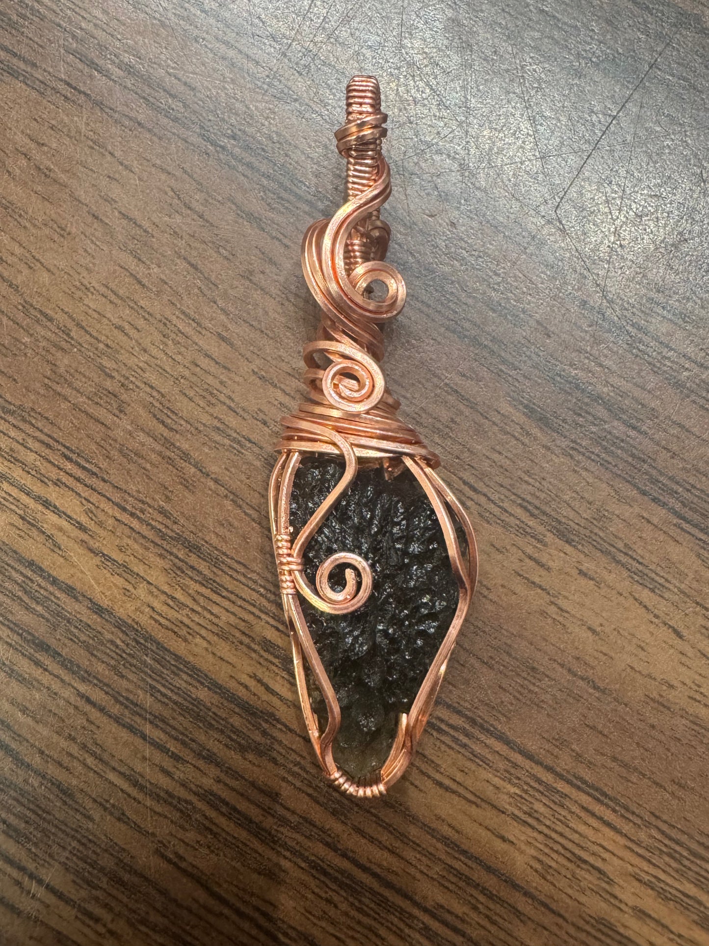 Moldavite wire wrap