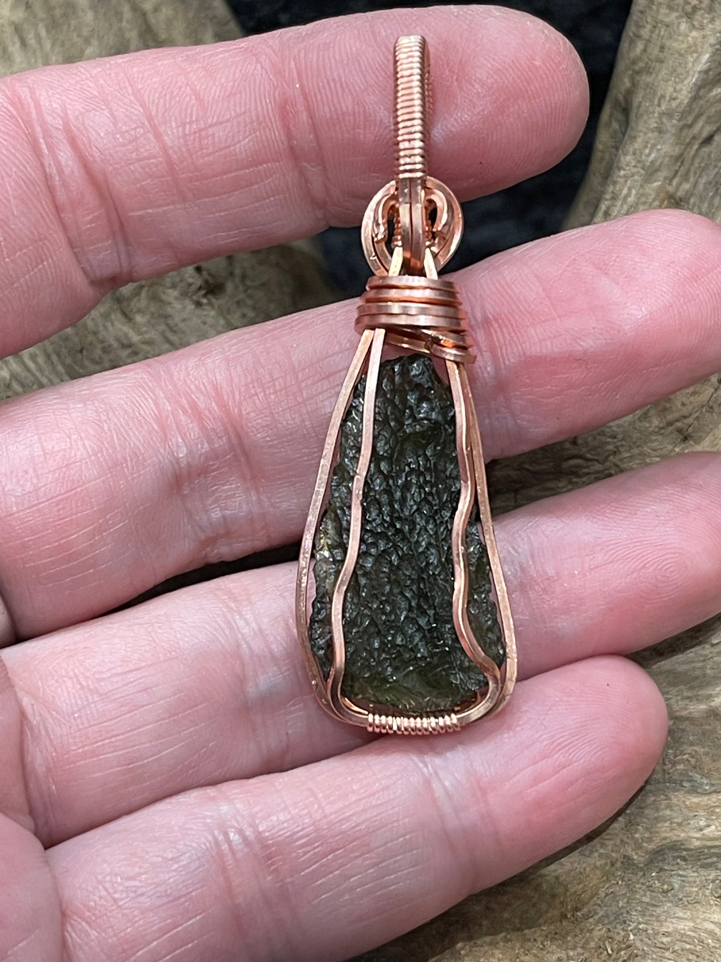 Wire wrapped pendants - Handmade