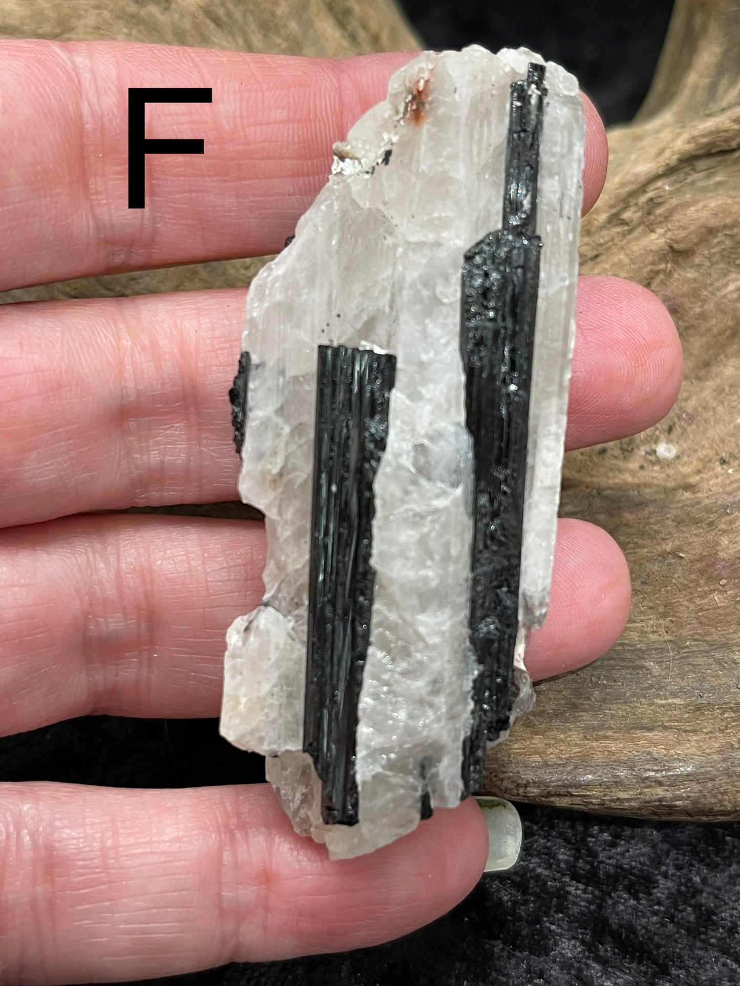 Tourmaline in quartz raw rough
