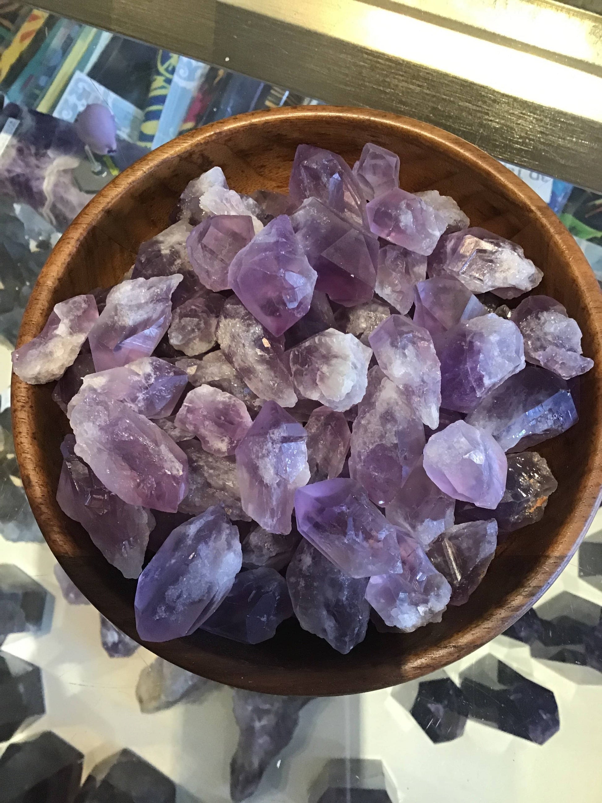 small amethyst points