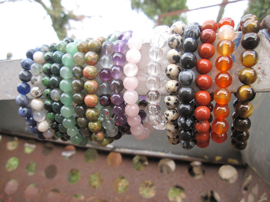 Handmade single stone bracelets