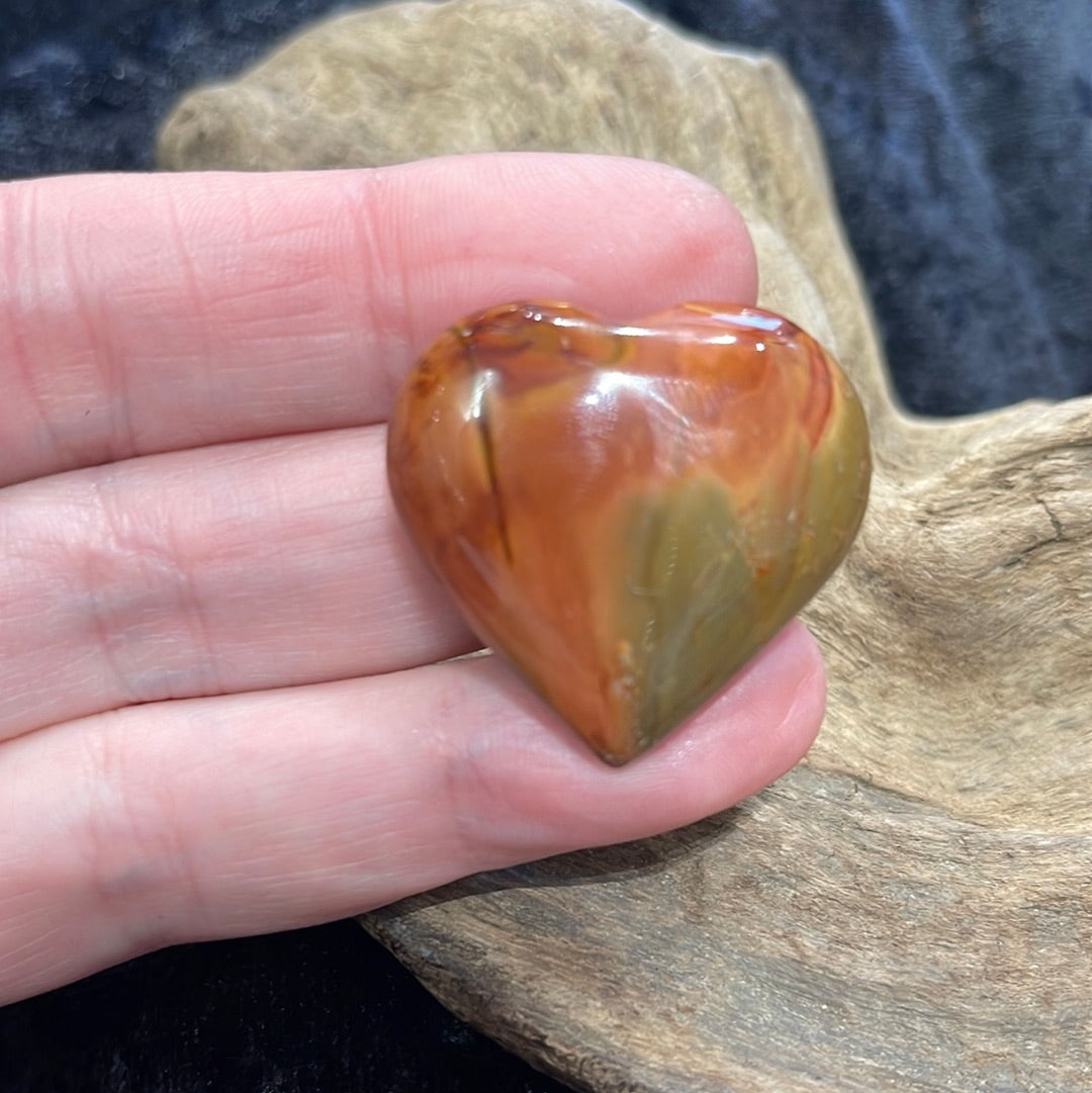 Assorted gemstone hearts