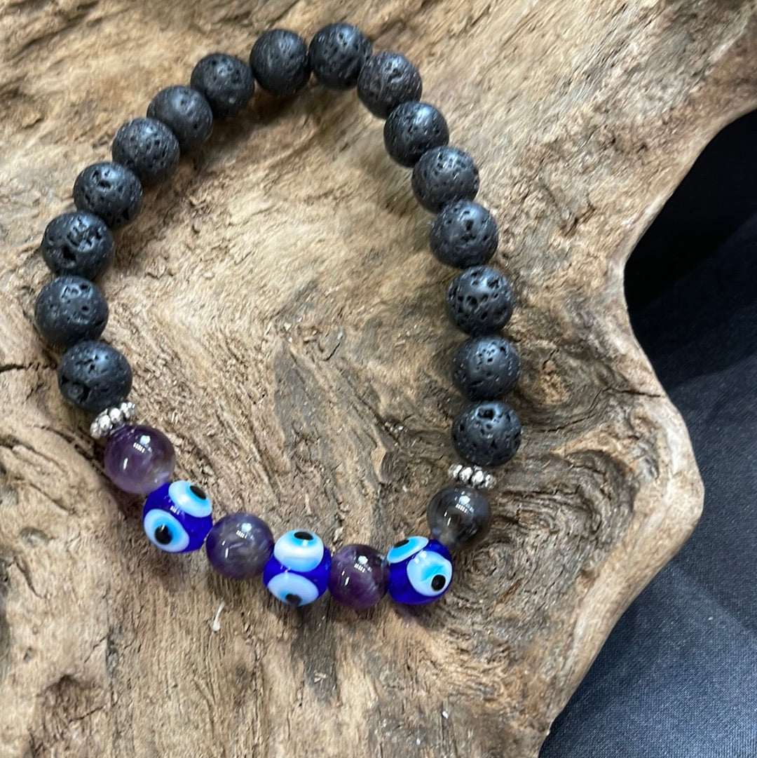 Evil eye bracelet - handmade