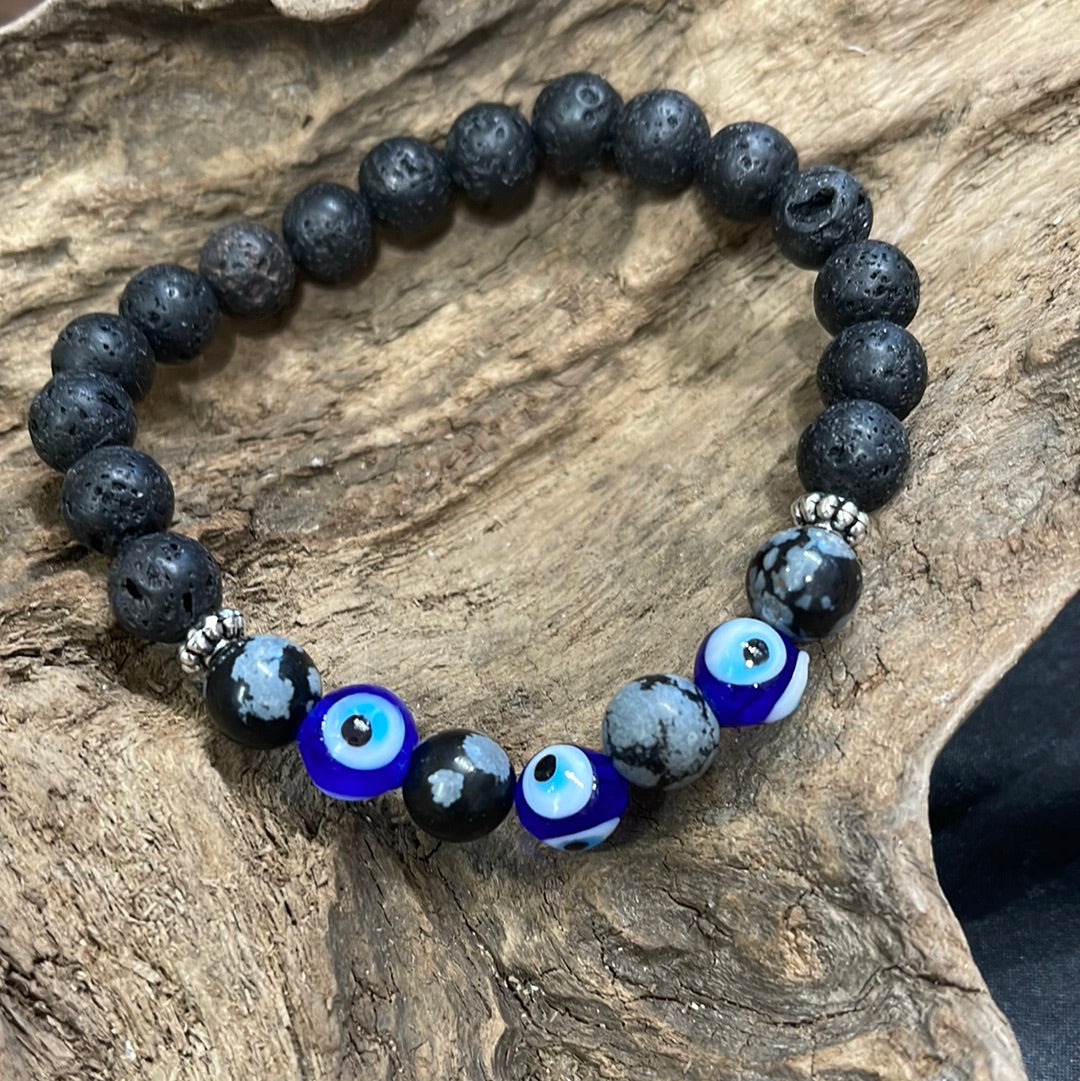 Evil eye bracelet - handmade