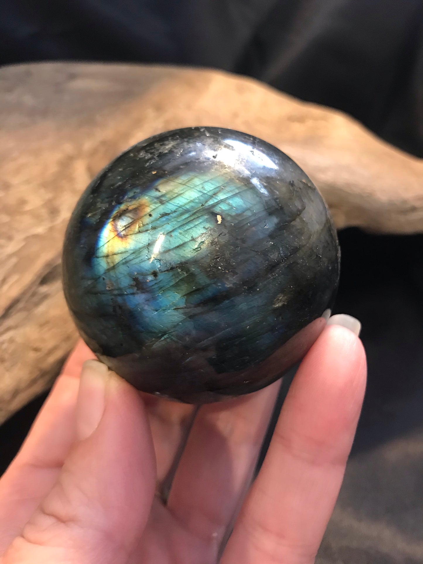 Labradorite sphere