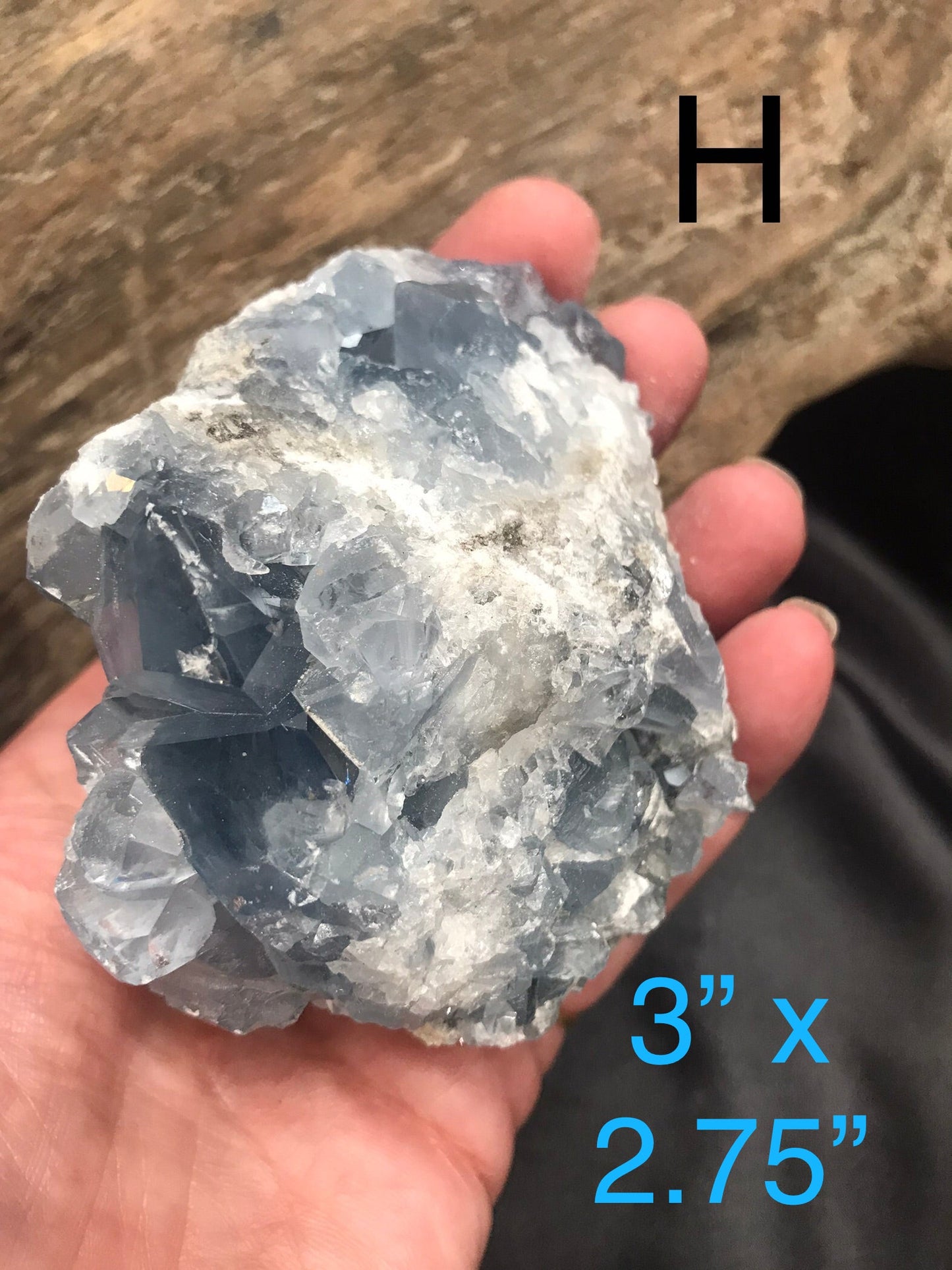 Celestite clusters