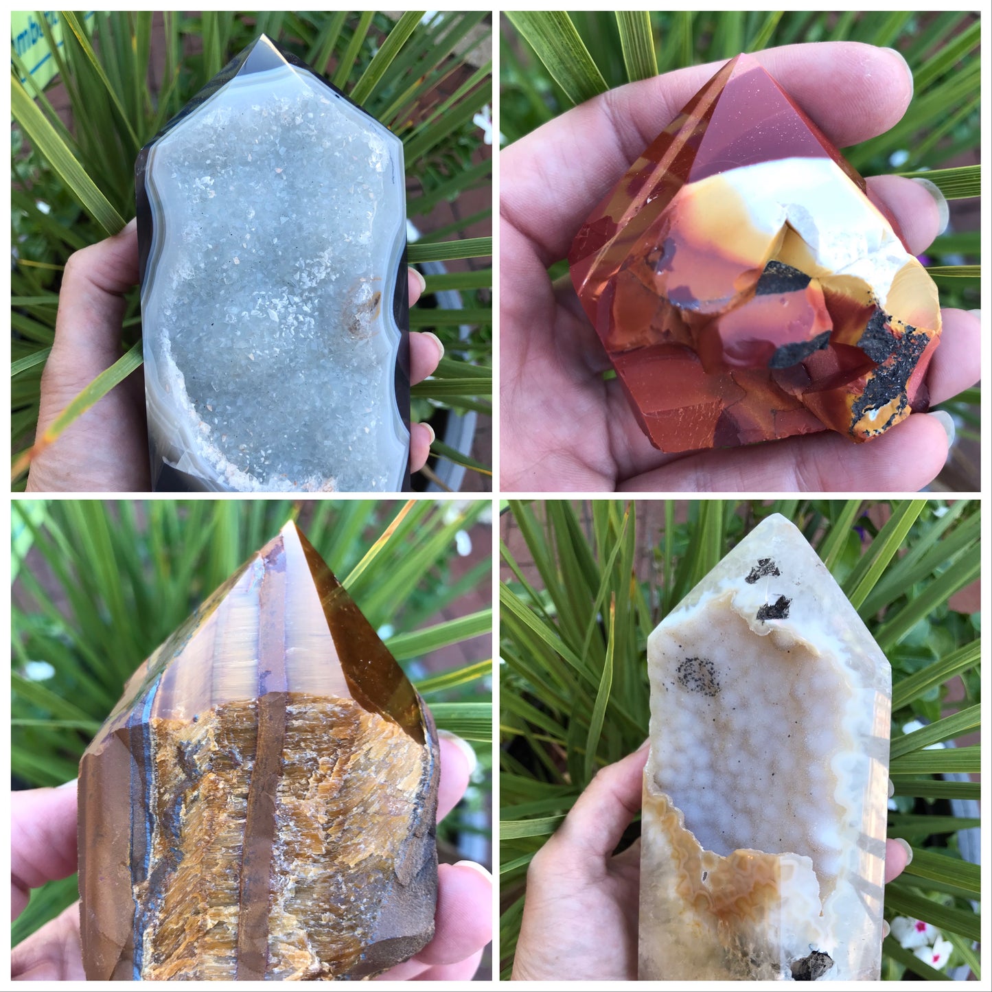 Druzy Agate towers