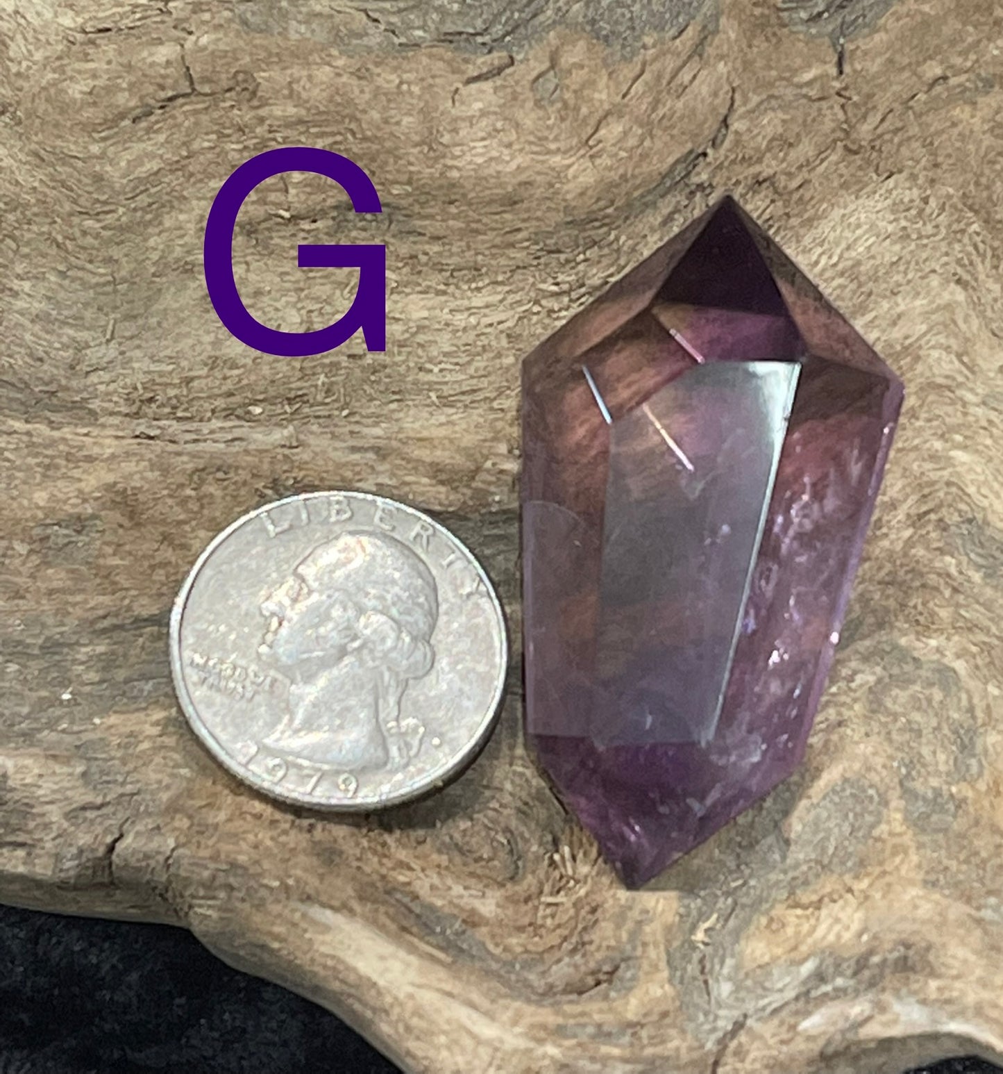 Double terminated Amethyst