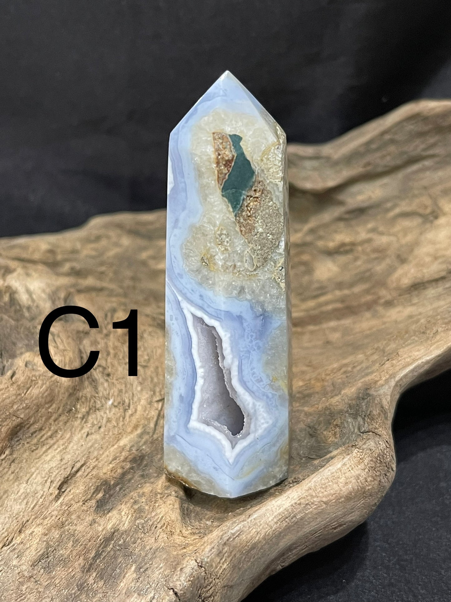 Blue Lace Agate tower