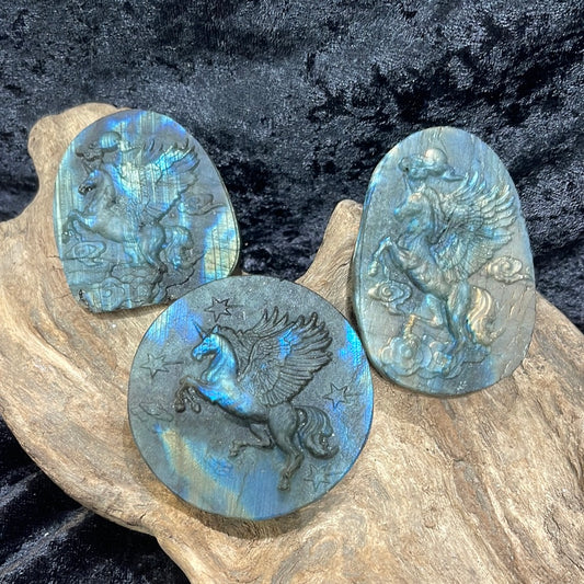 Labradorite Unicorn matte finish