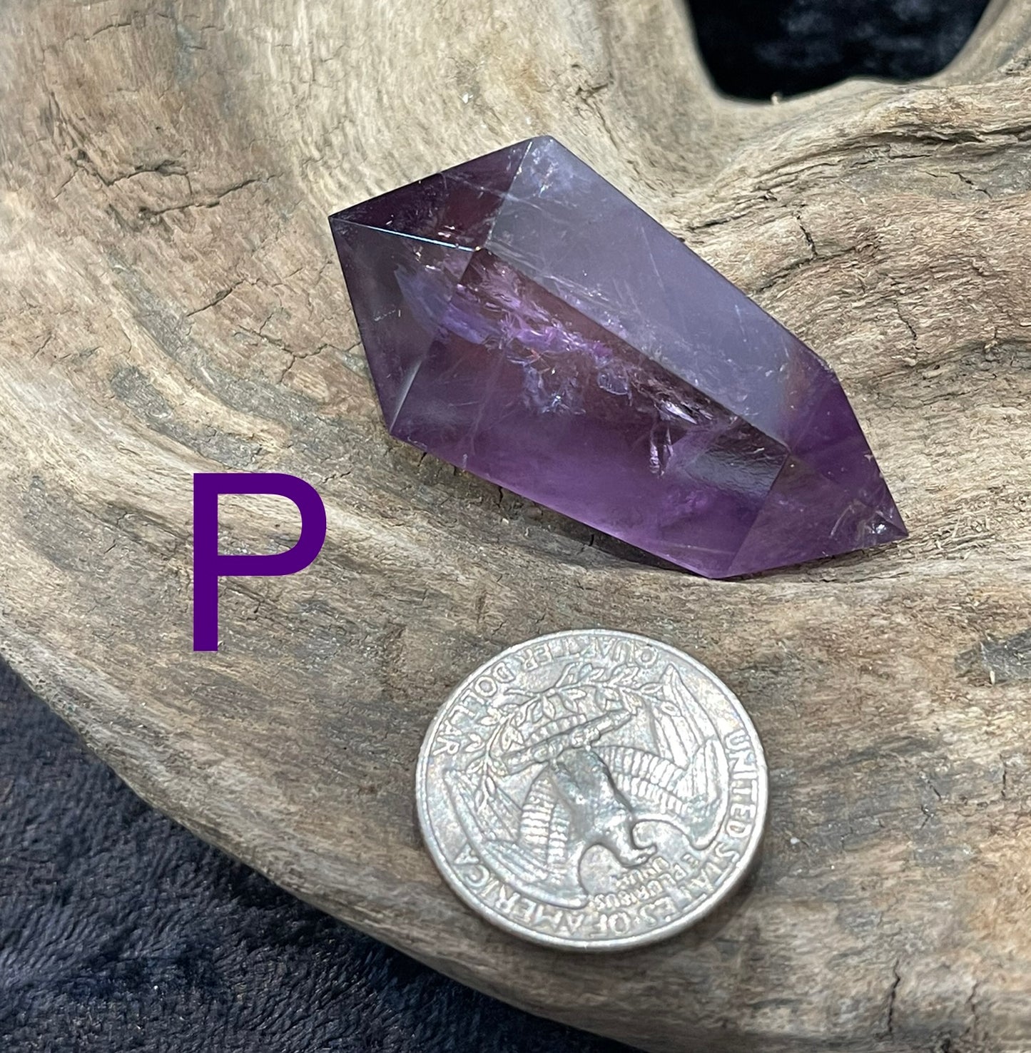 Double terminated Amethyst