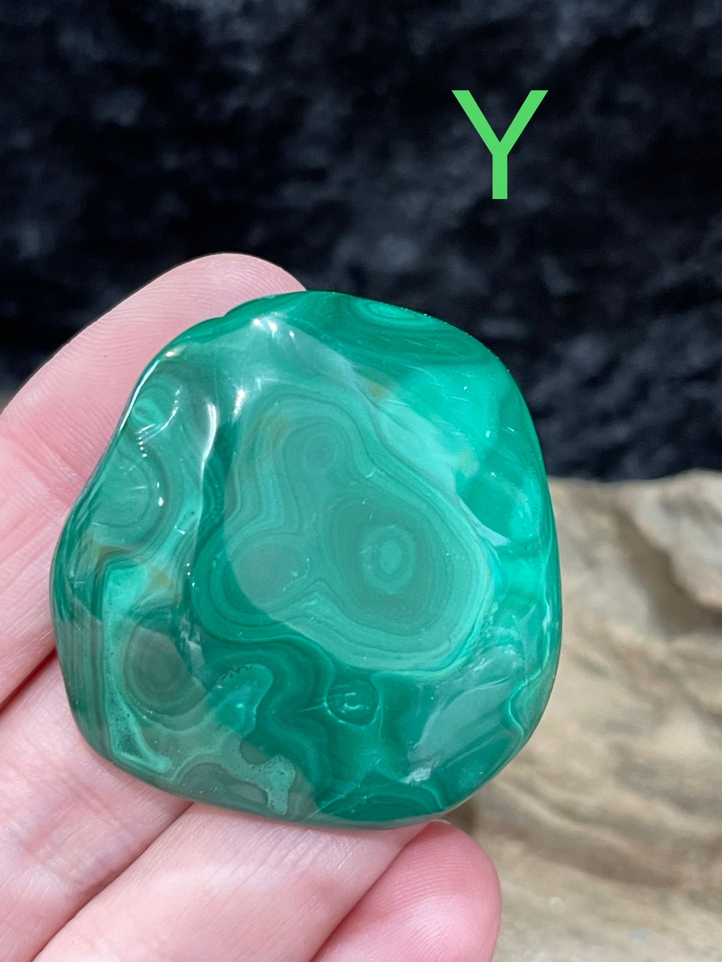 Malachite - polished