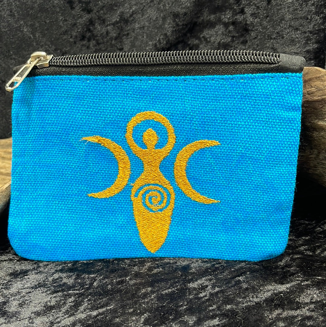 Embroidered Coin Pouch