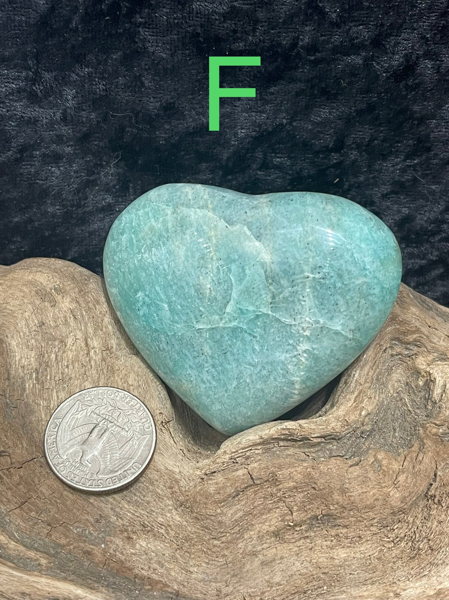 Amazonite heart