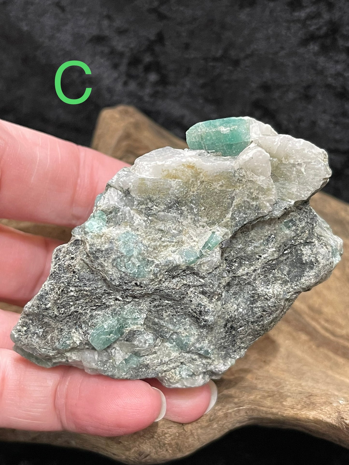 Raw/rough Emerald