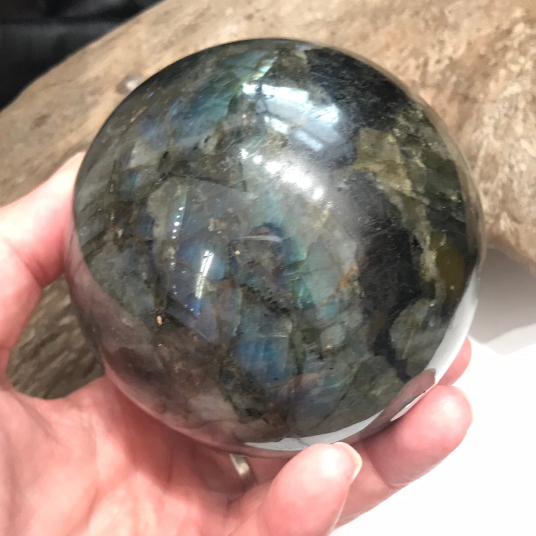 Labradorite sphere