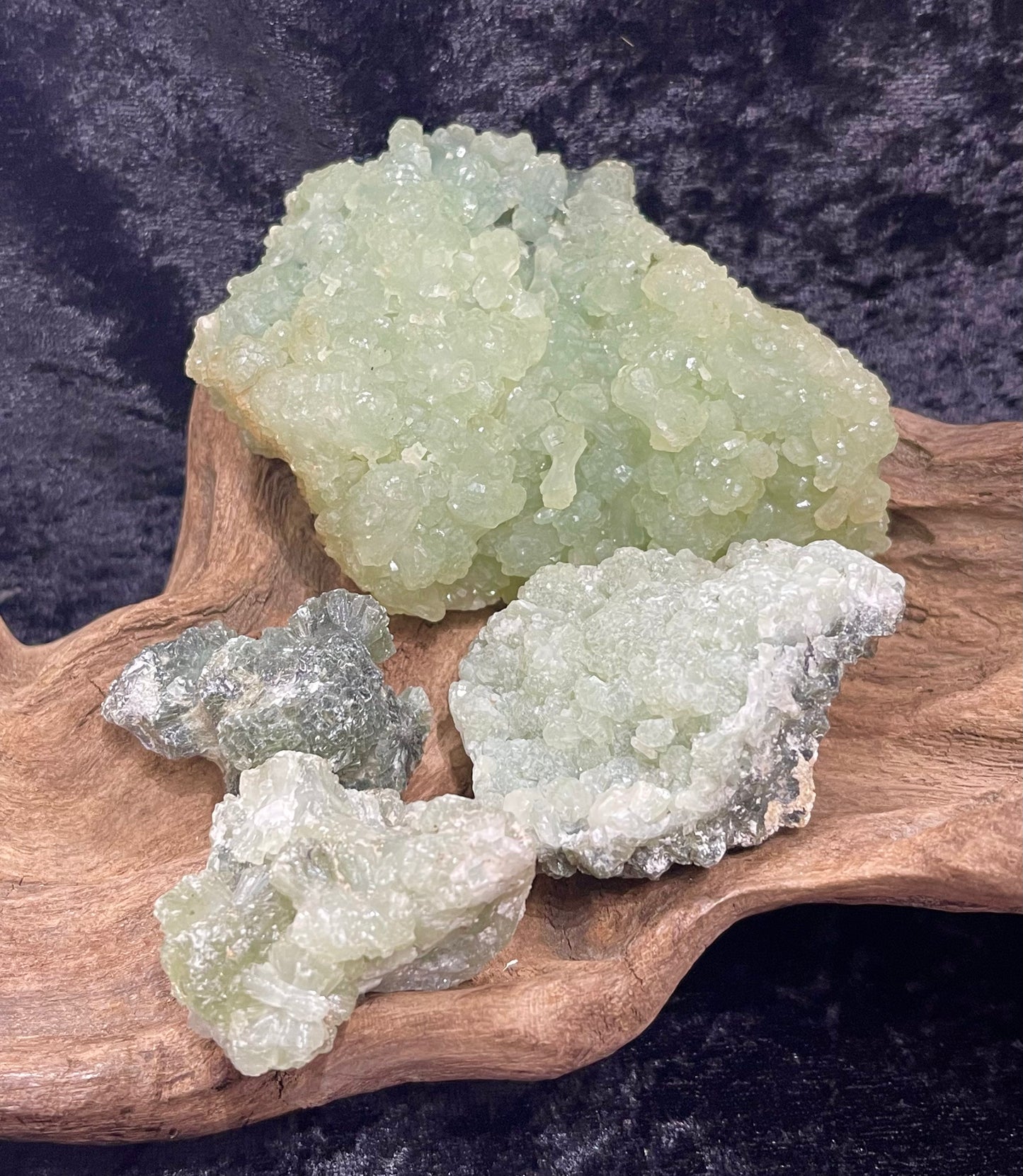 Prehnite clusters