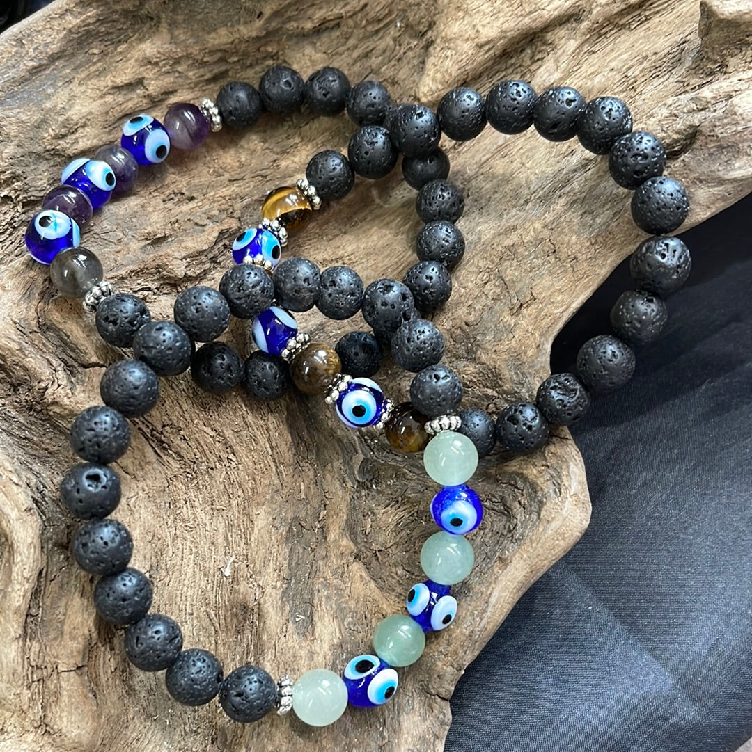 Evil eye bracelet - handmade