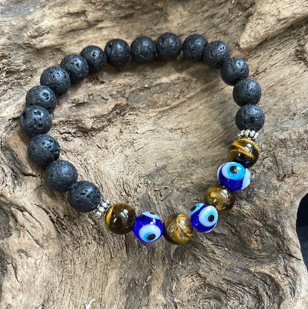 Evil eye bracelet - handmade