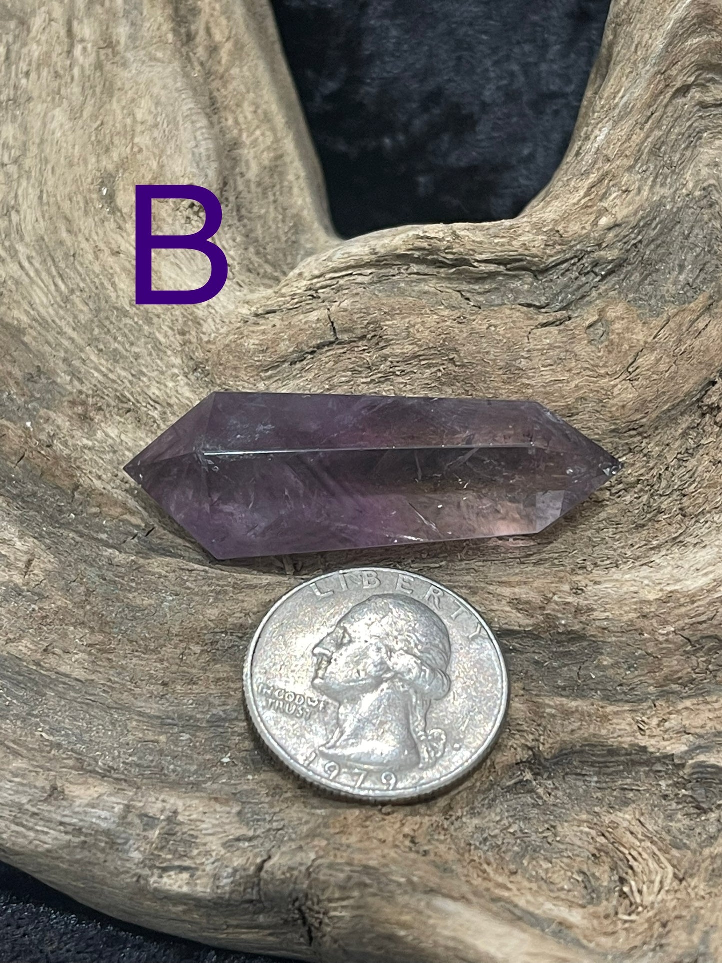Double terminated Amethyst