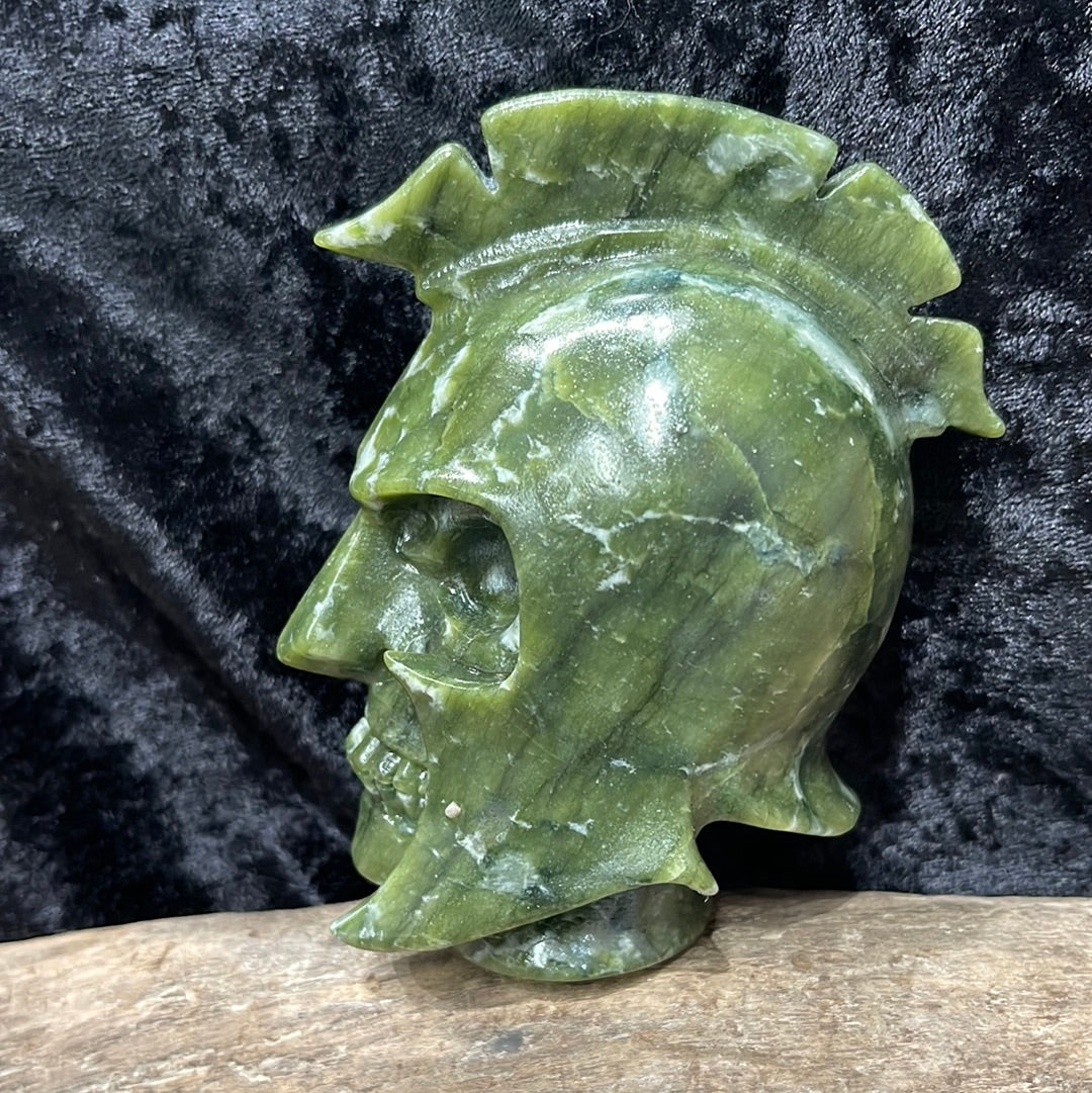 Jade Spartan Skull