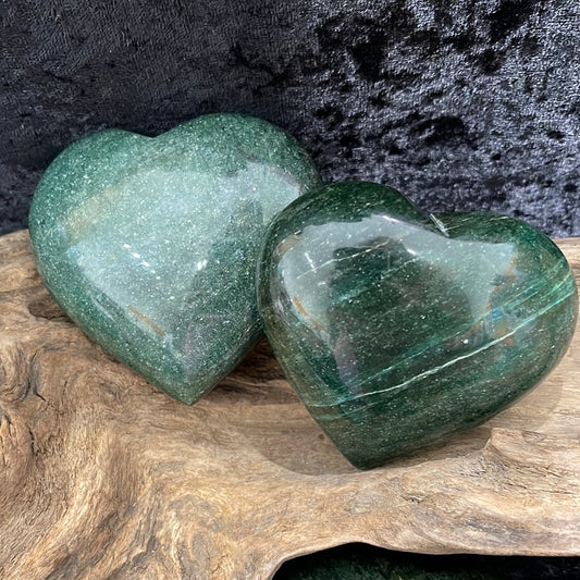 Green Fuschite heart