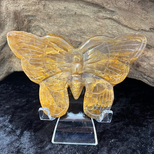 Golden Healer Quartz Butterfly